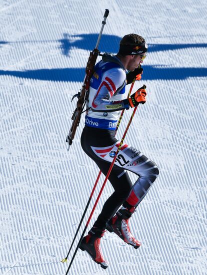 Biathlon World Championships. Men's mass start