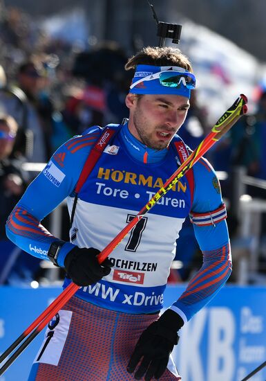 Biathlon World Championships. Men's mass start