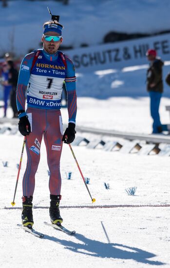 Biathlon World Championships. Men's mass start