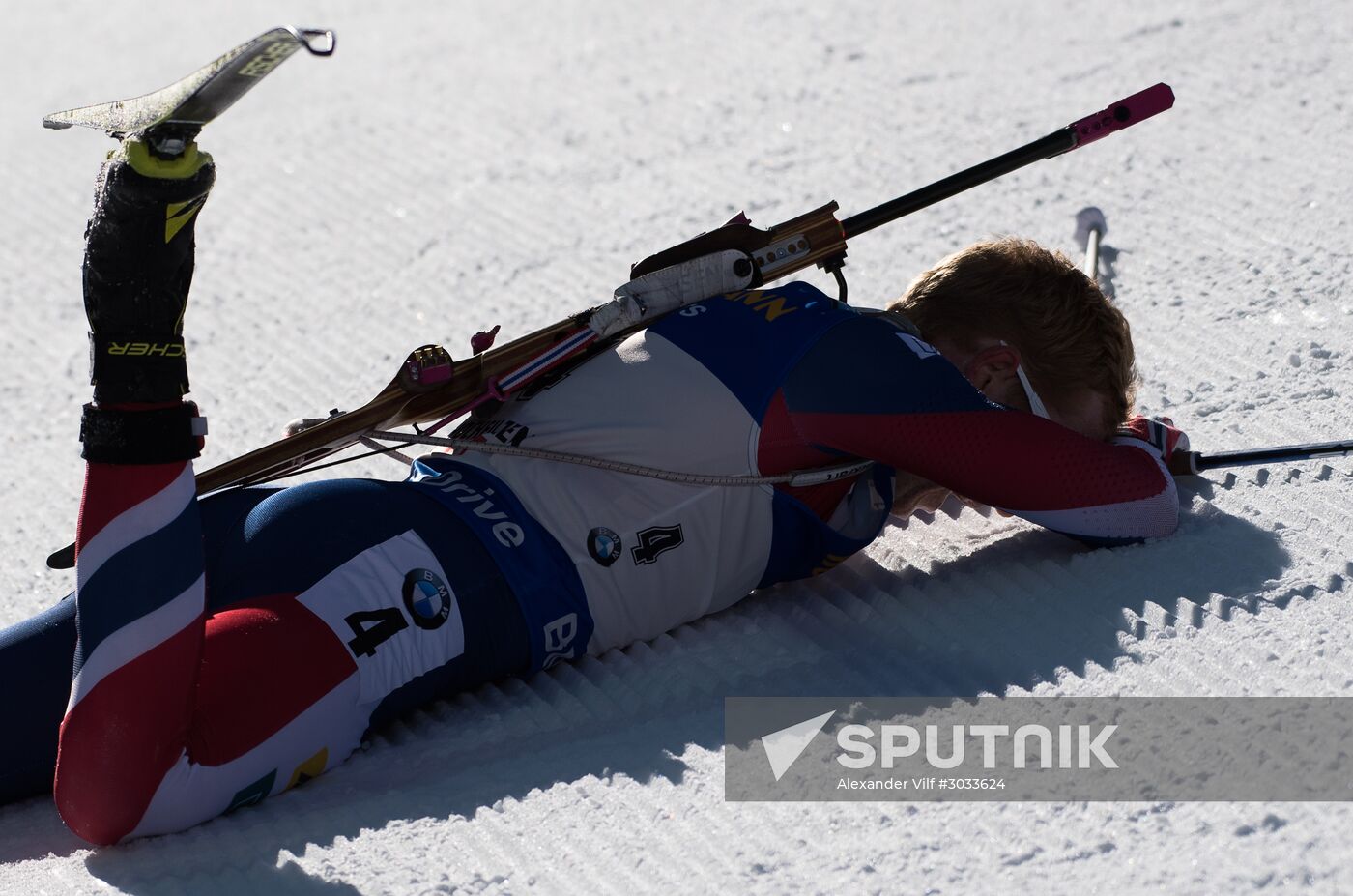 Biathlon World Championships. Men's mass start