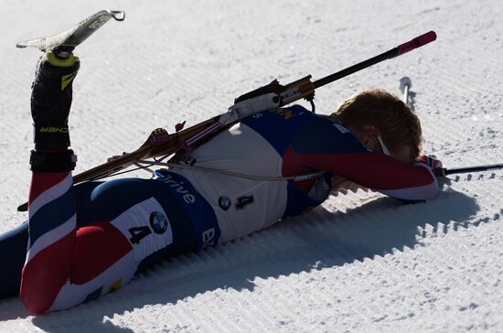 Biathlon World Championships. Men's mass start