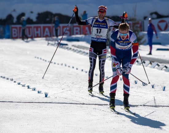 Biathlon World Championships. Men's mass start