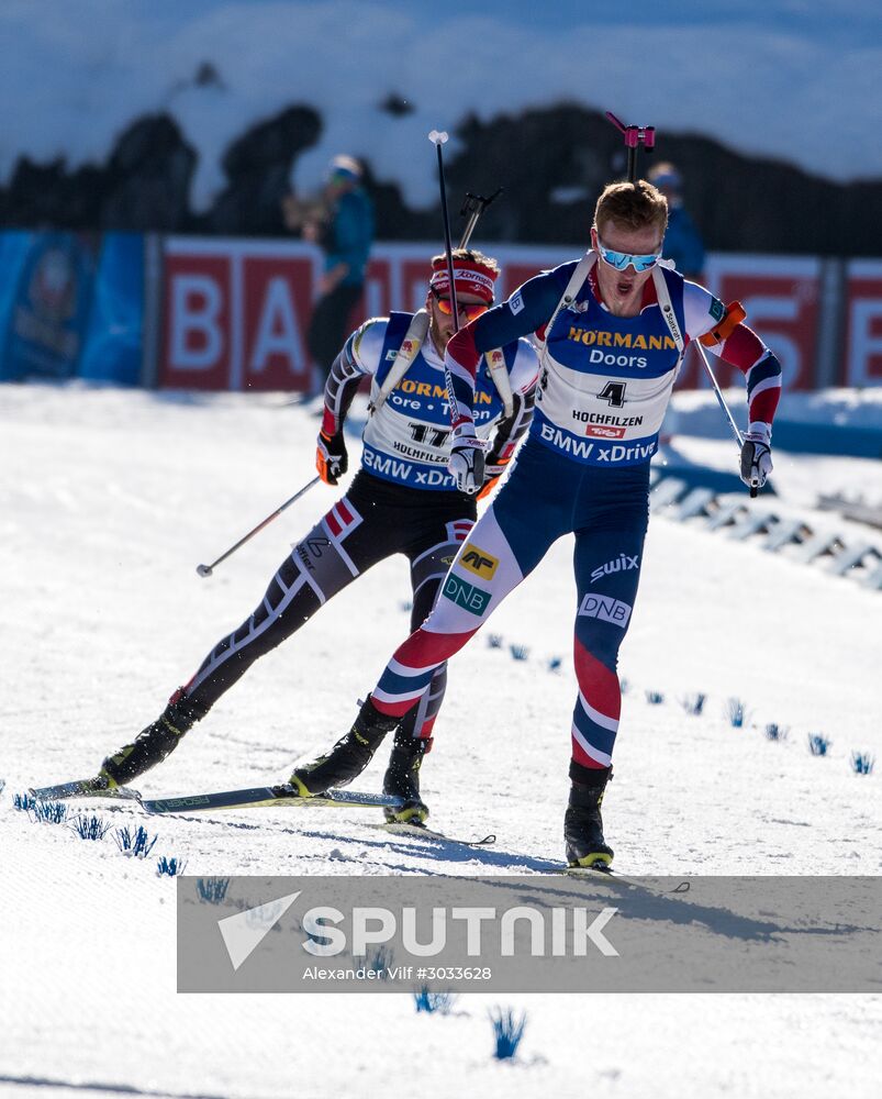 Biathlon World Championships. Men's mass start