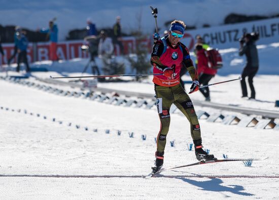 Biathlon World Championships. Men's mass start
