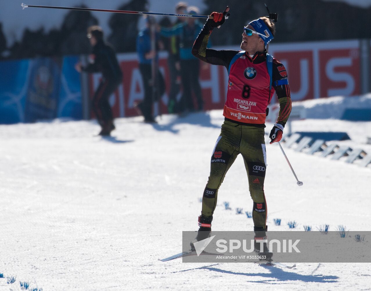 Biathlon World Championships. Men's mass start