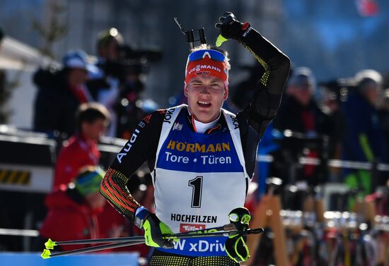 Biathlon World Championships. Men's mass start