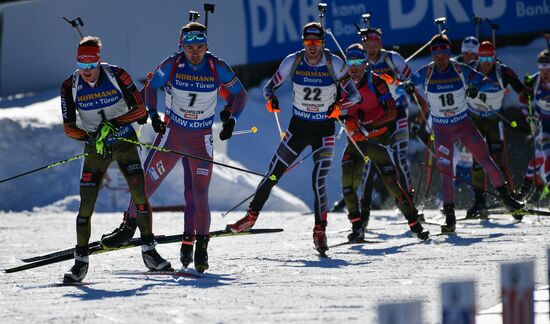 Biathlon World Championships. Men's mass start