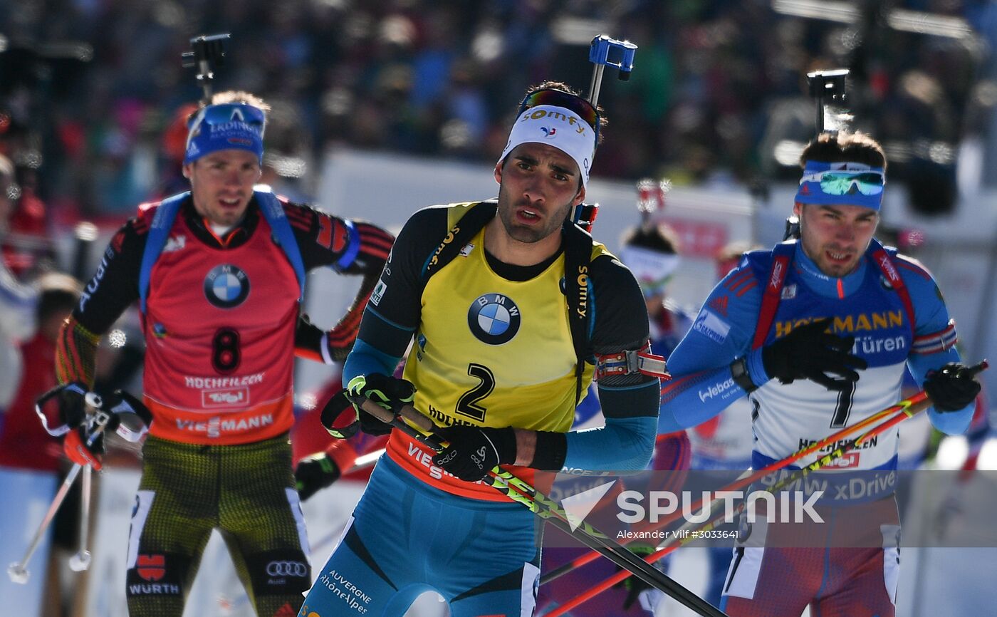 Biathlon World Championships. Men's mass start