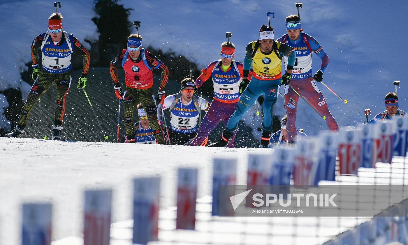 Biathlon World Championships. Men's mass start