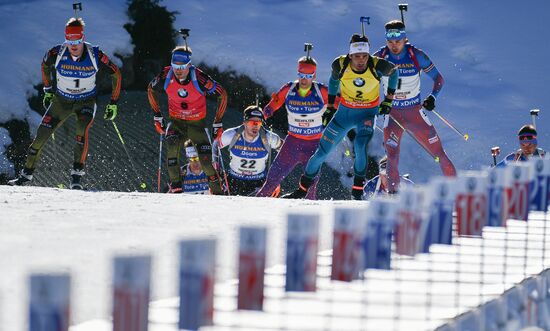 Biathlon World Championships. Men's mass start