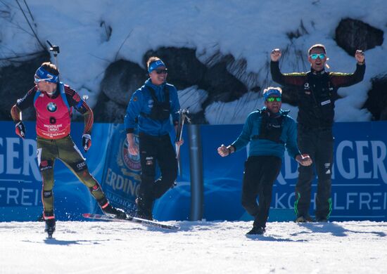 Biathlon World Championships. Men's mass start