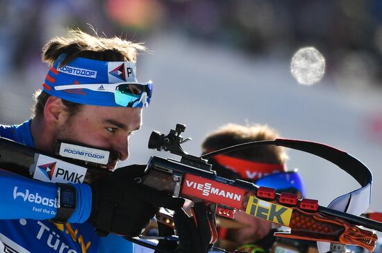 Biathlon World Championships. Men's mass start