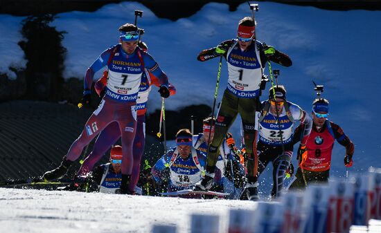 Biathlon World Championships. Men's mass start