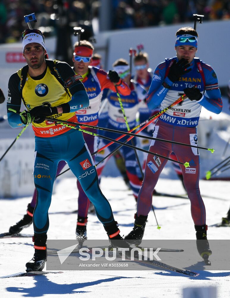 Biathlon World Championships. Men's mass start