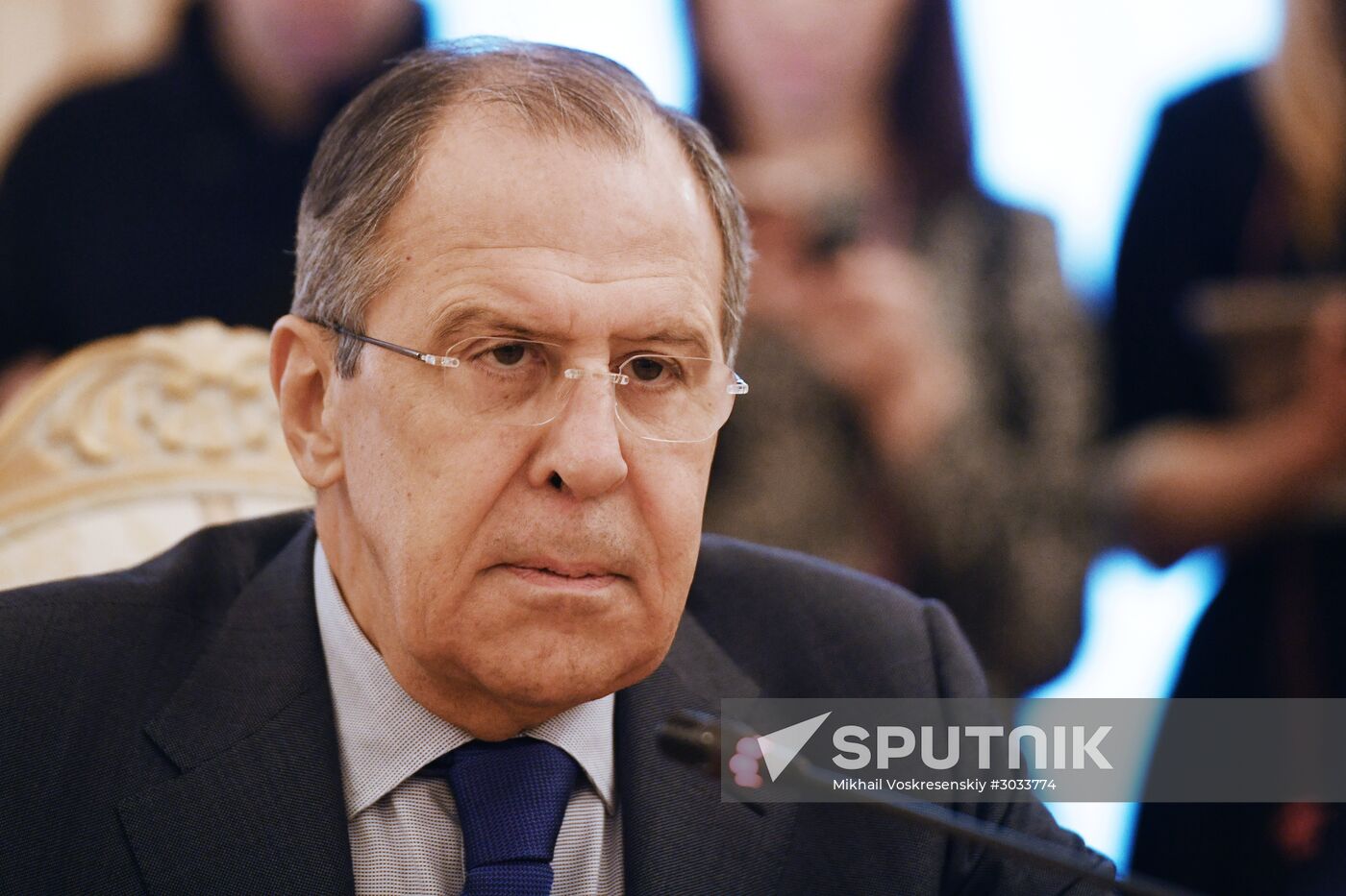 Russia's Foreign Minister Sergei Lavrov meets with his Burkina Faso's counterpart Alpha Barry