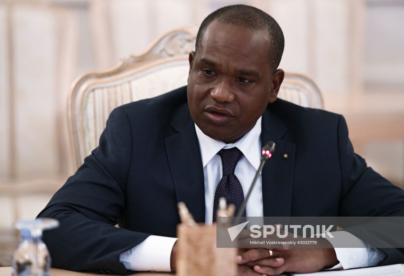 Russia's Foreign Minister Sergei Lavrov meets with his Burkina Faso's counterpart Alpha Barry