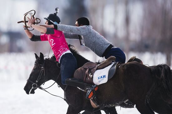 Horseball championships in Kyrgyzstan