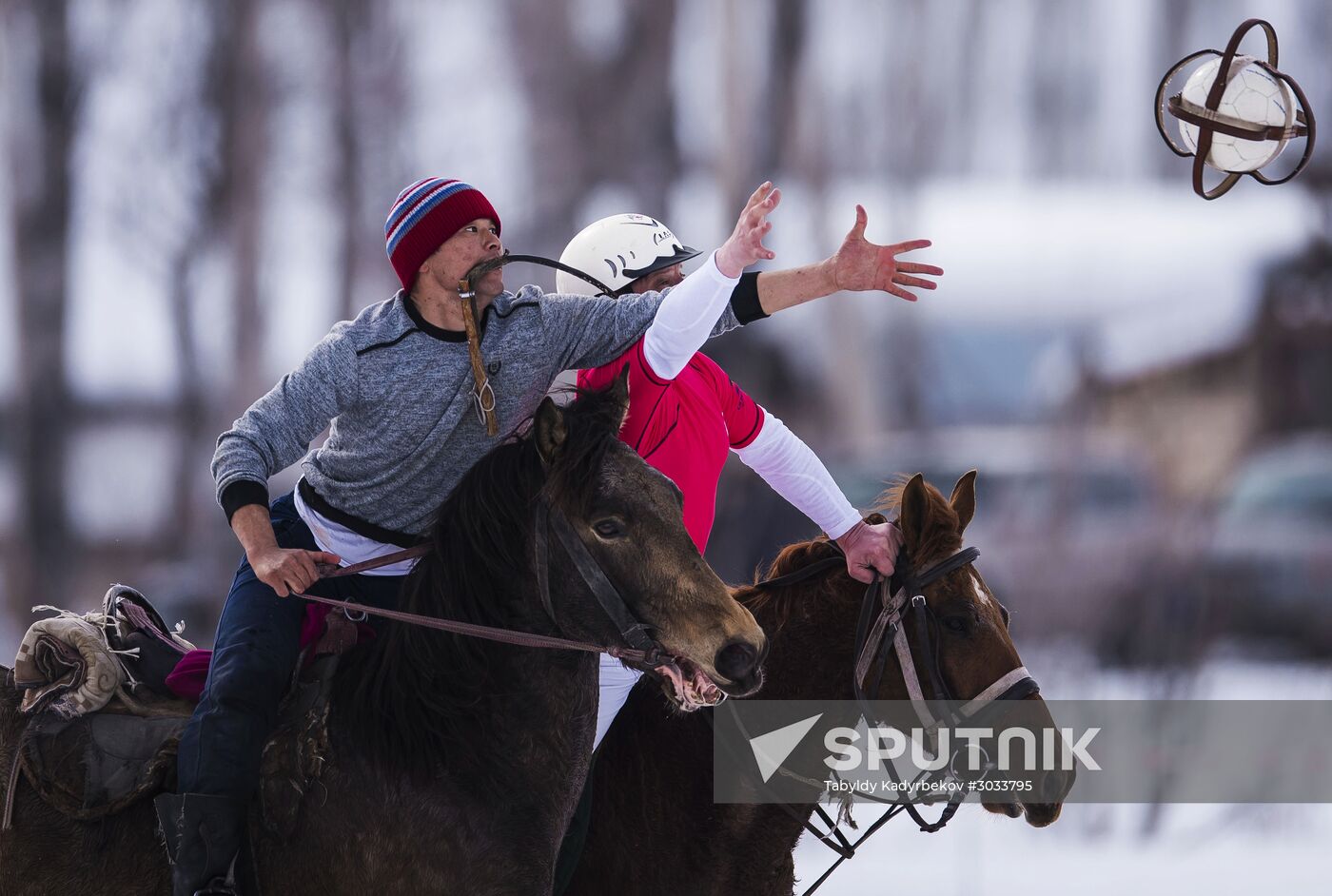 Horseball championships in Kyrgyzstan