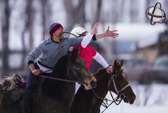 Horseball championships in Kyrgyzstan