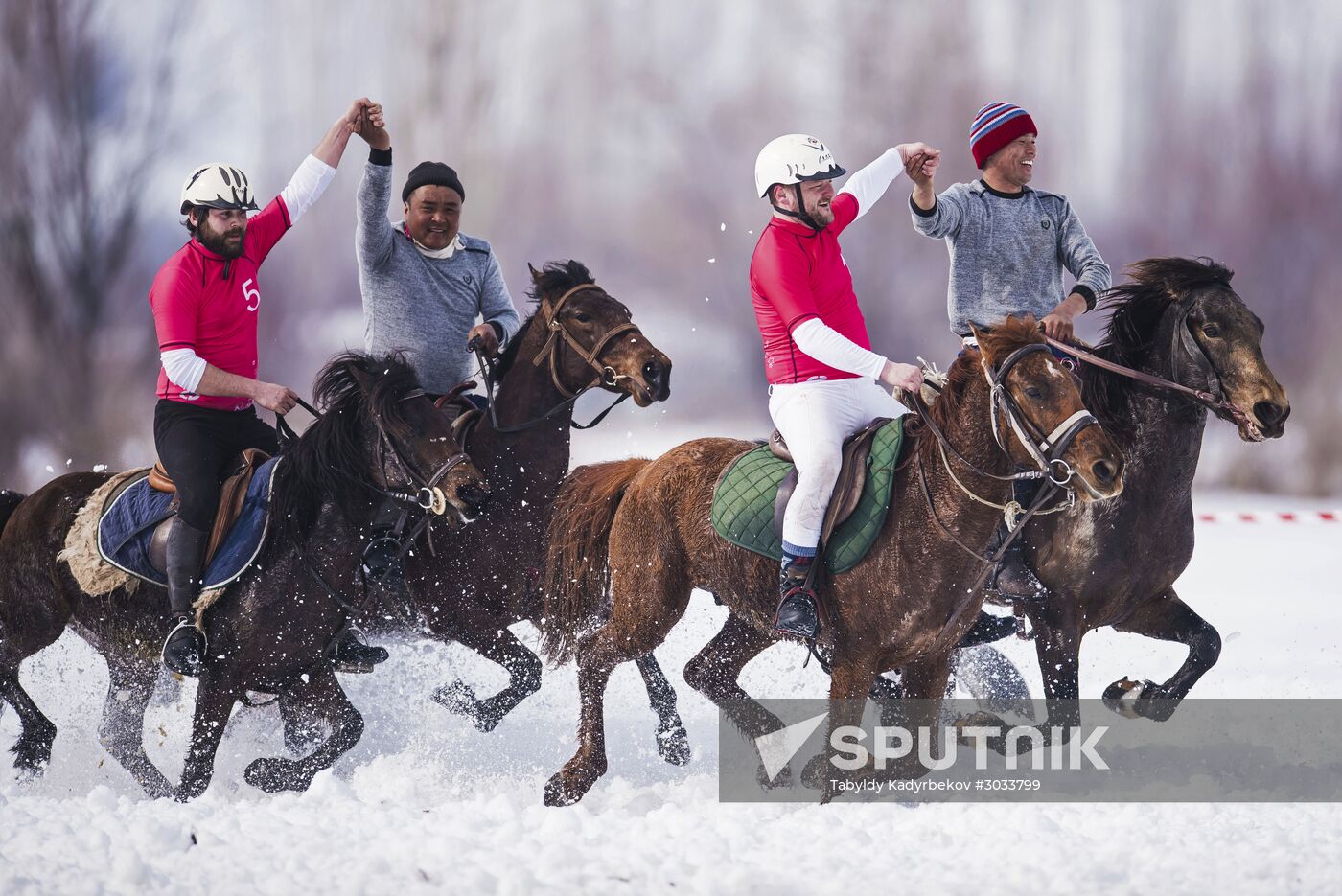Horseball championships in Kyrgyzstan