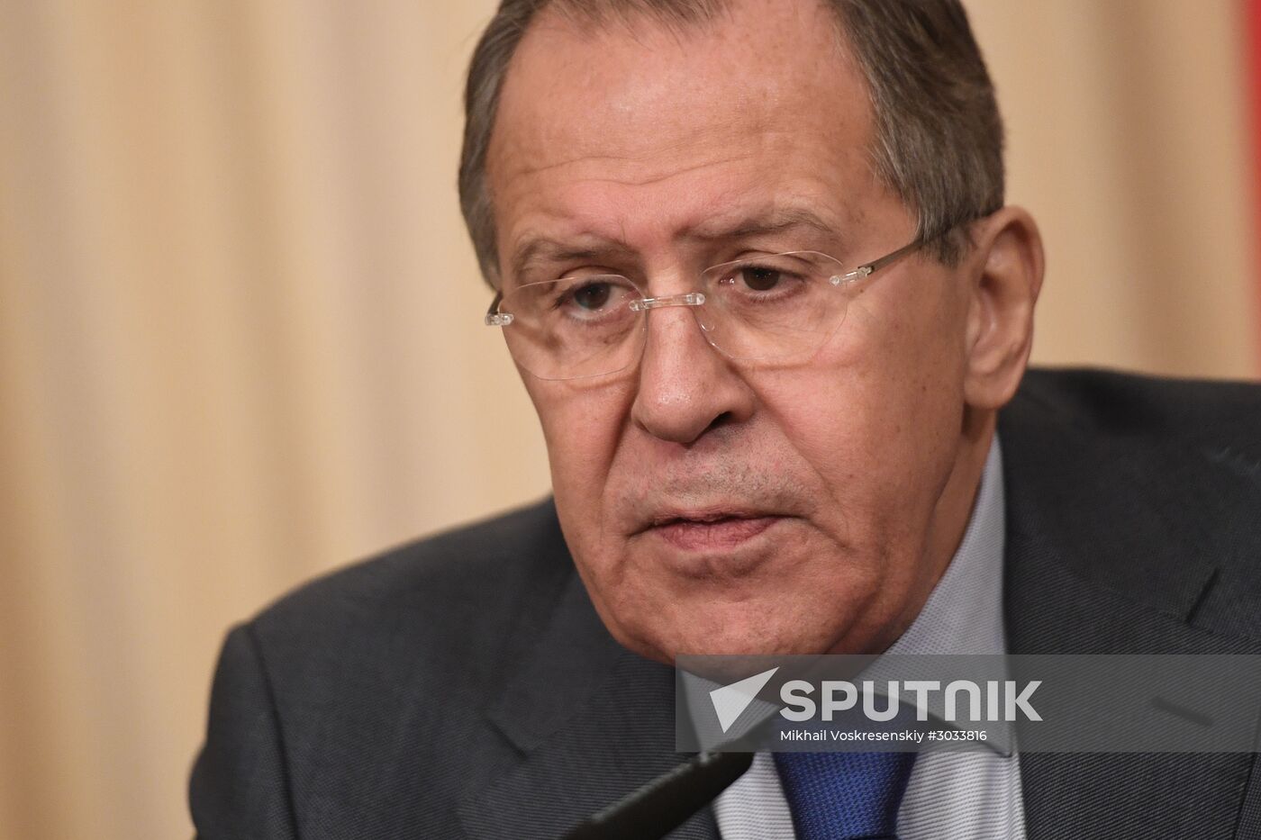 Russia's Foreign Minister Sergei Lavrov meets with his Burkina Faso's counterpart Alpha Barry