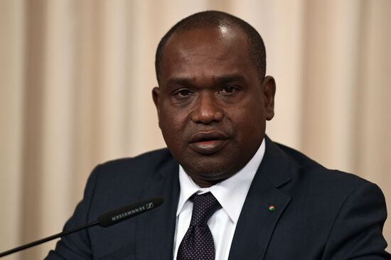 Russia's Foreign Minister Sergei Lavrov meets with his Burkina Faso's counterpart Alpha Barry