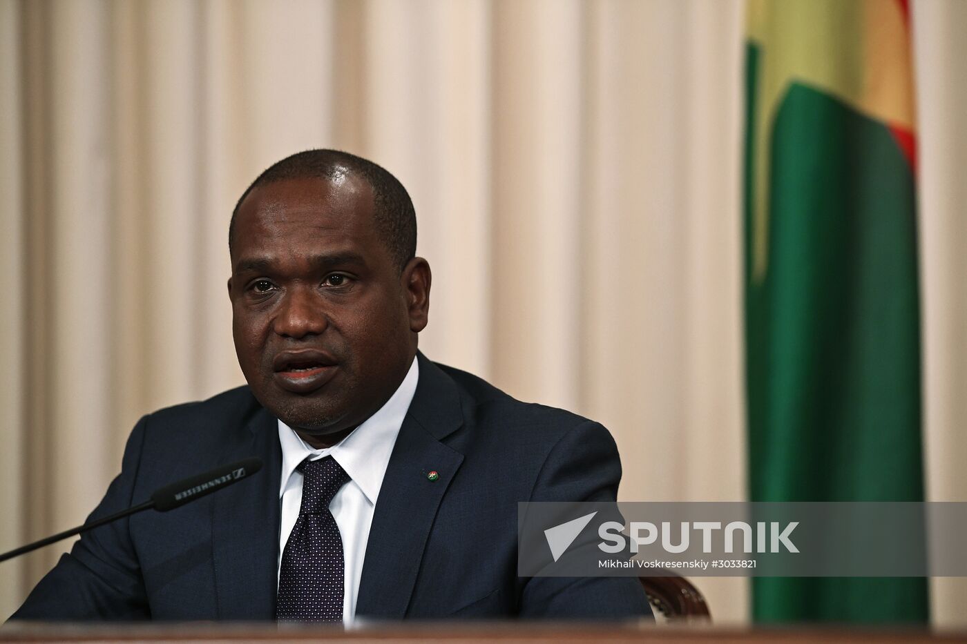 Russia's Foreign Minister Sergei Lavrov meets with his Burkina Faso's counterpart Alpha Barry