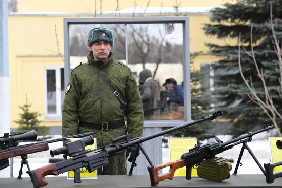 Military training course marking Defender of the Fatherland Day