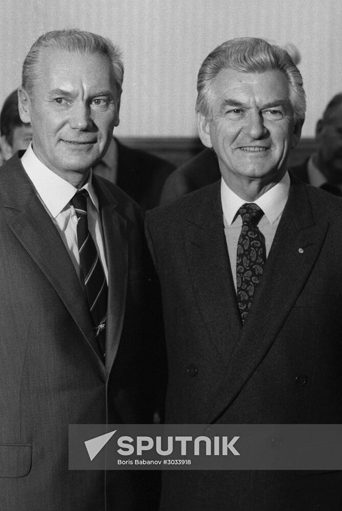 Australian Prime Minister Bob Hawke's visit to Soviet Union