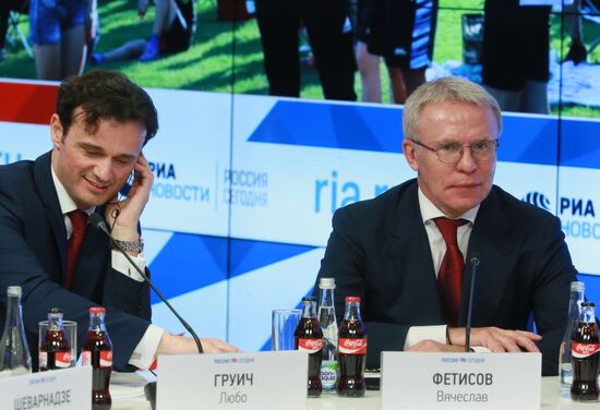 Press conference on development of Special Olympics World Games movement