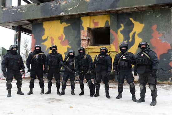 Military training course marking Defender of the Fatherland Day