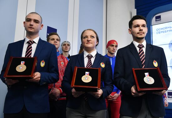 Presentation of Russian national team uniform at Third Winter World Military Games