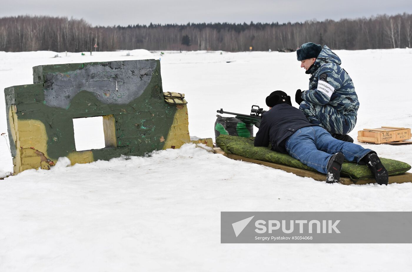 Military training course marking Defender of the Fatherland Day