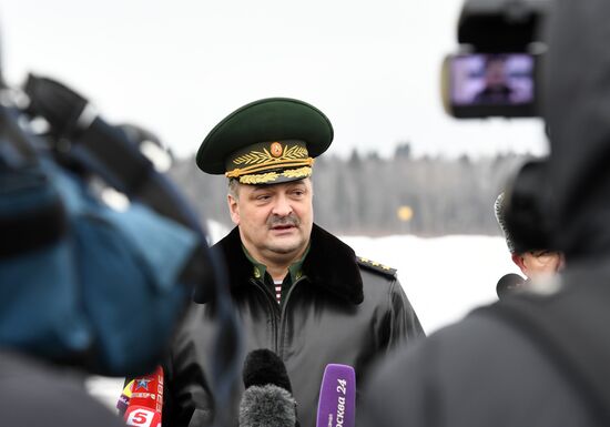 Military training course marking Defender of the Fatherland Day