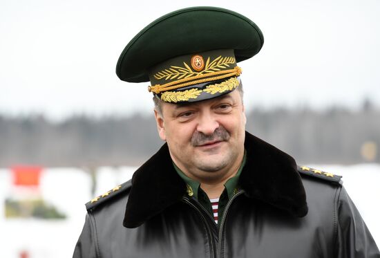 Military training course marking Defender of the Fatherland Day
