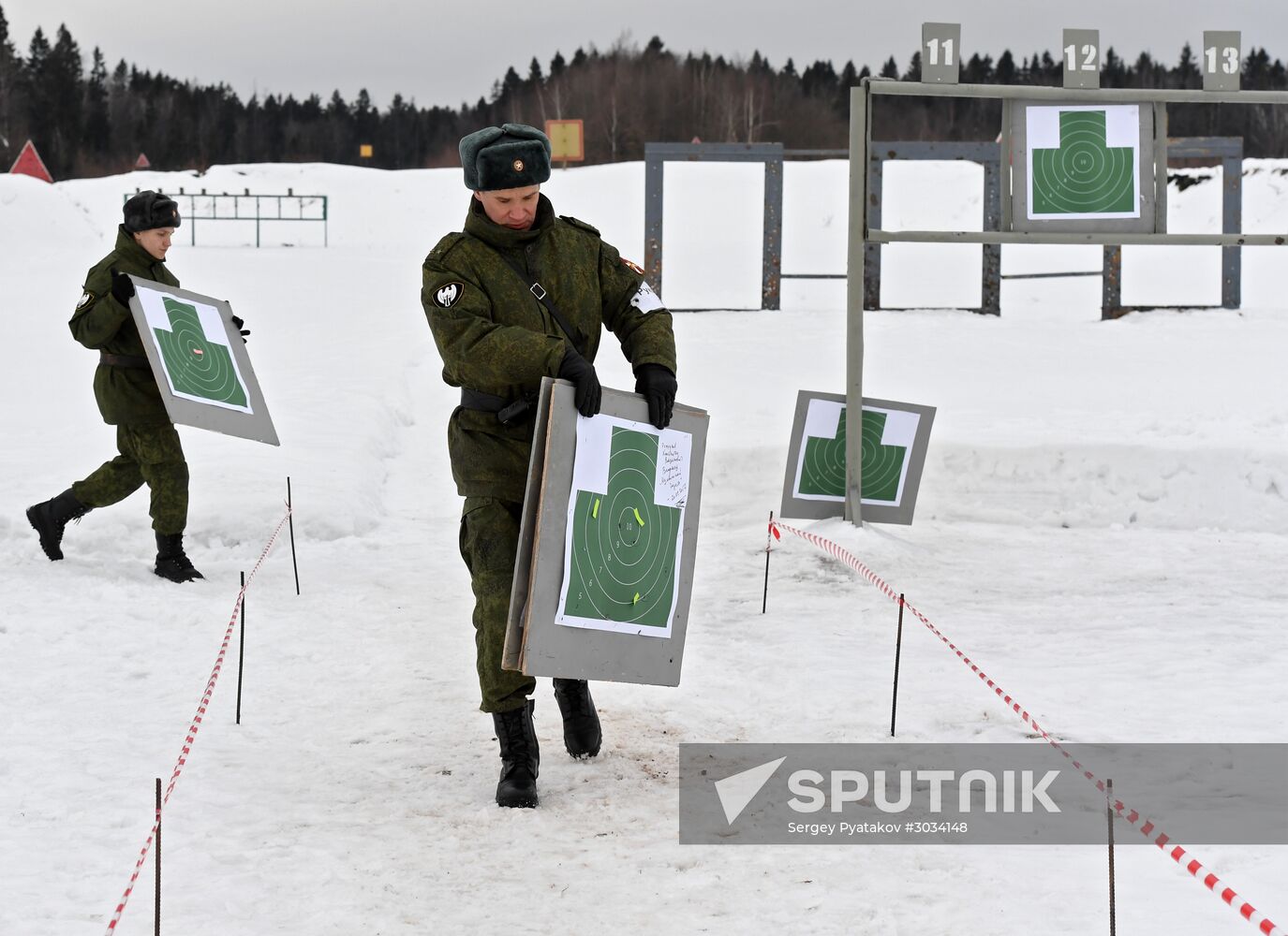 Military training course marking Defender of the Fatherland Day