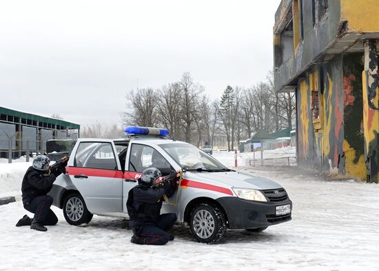 Military training course marking Defender of the Fatherland Day