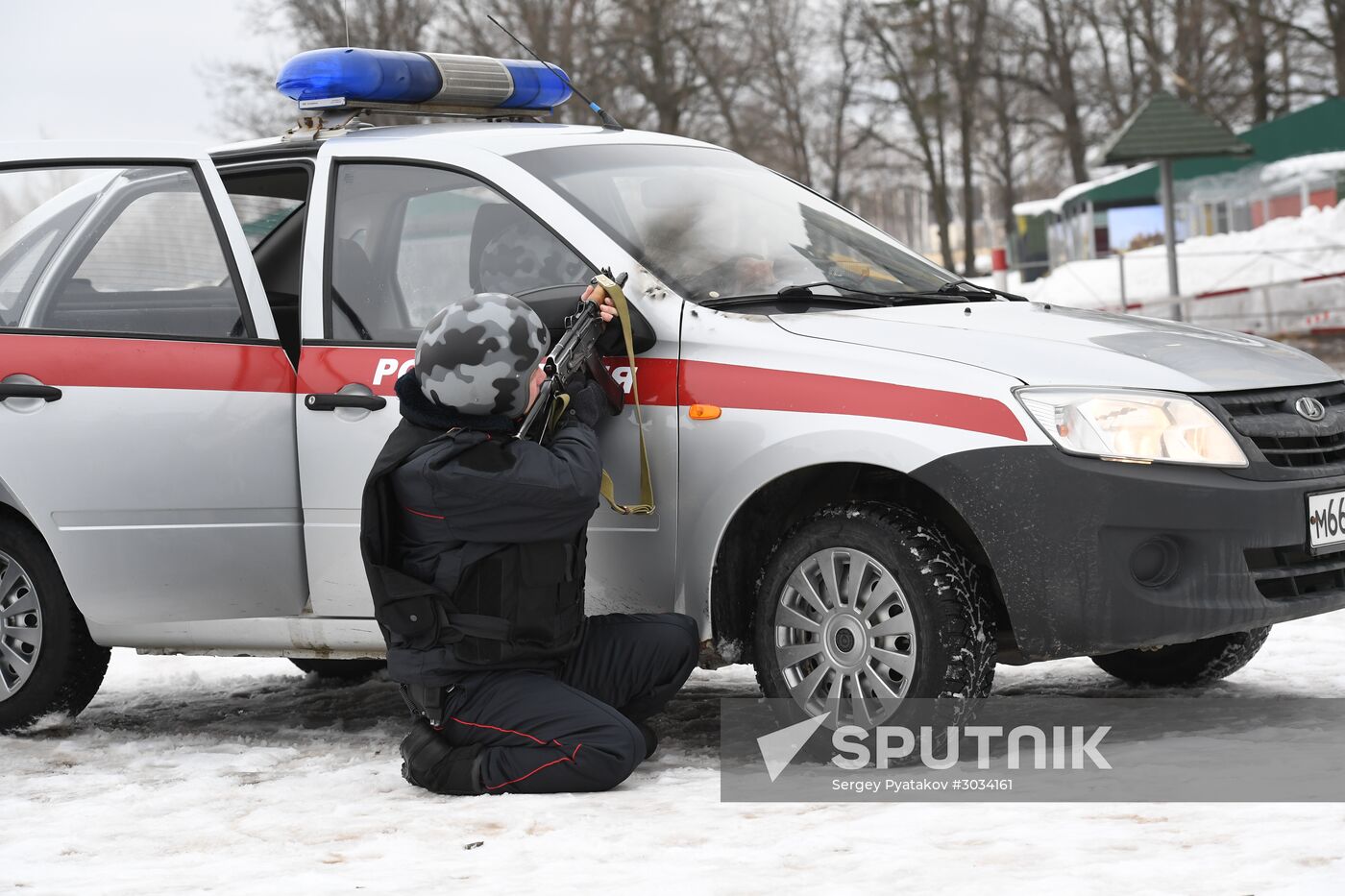 Military training course marking Defender of the Fatherland Day