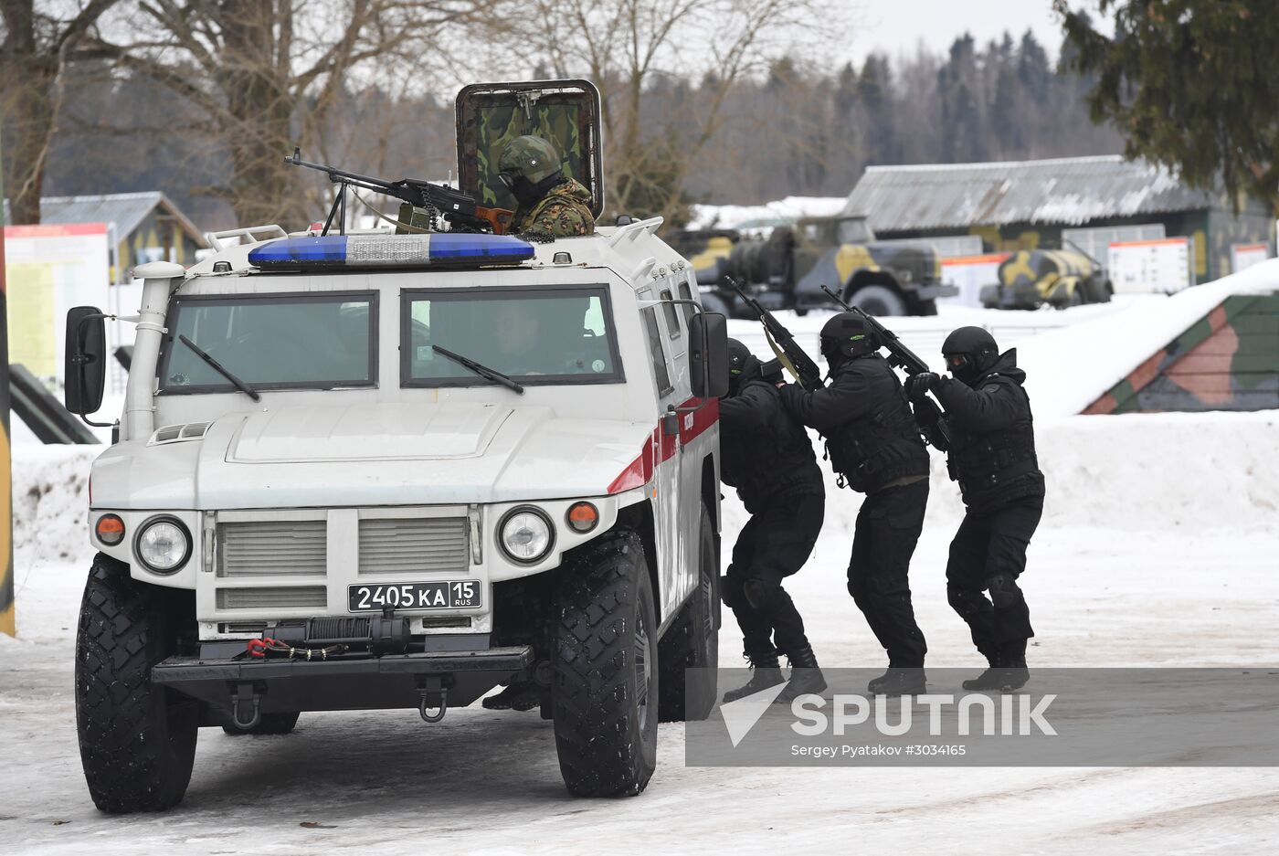 Military training course marking Defender of the Fatherland Day