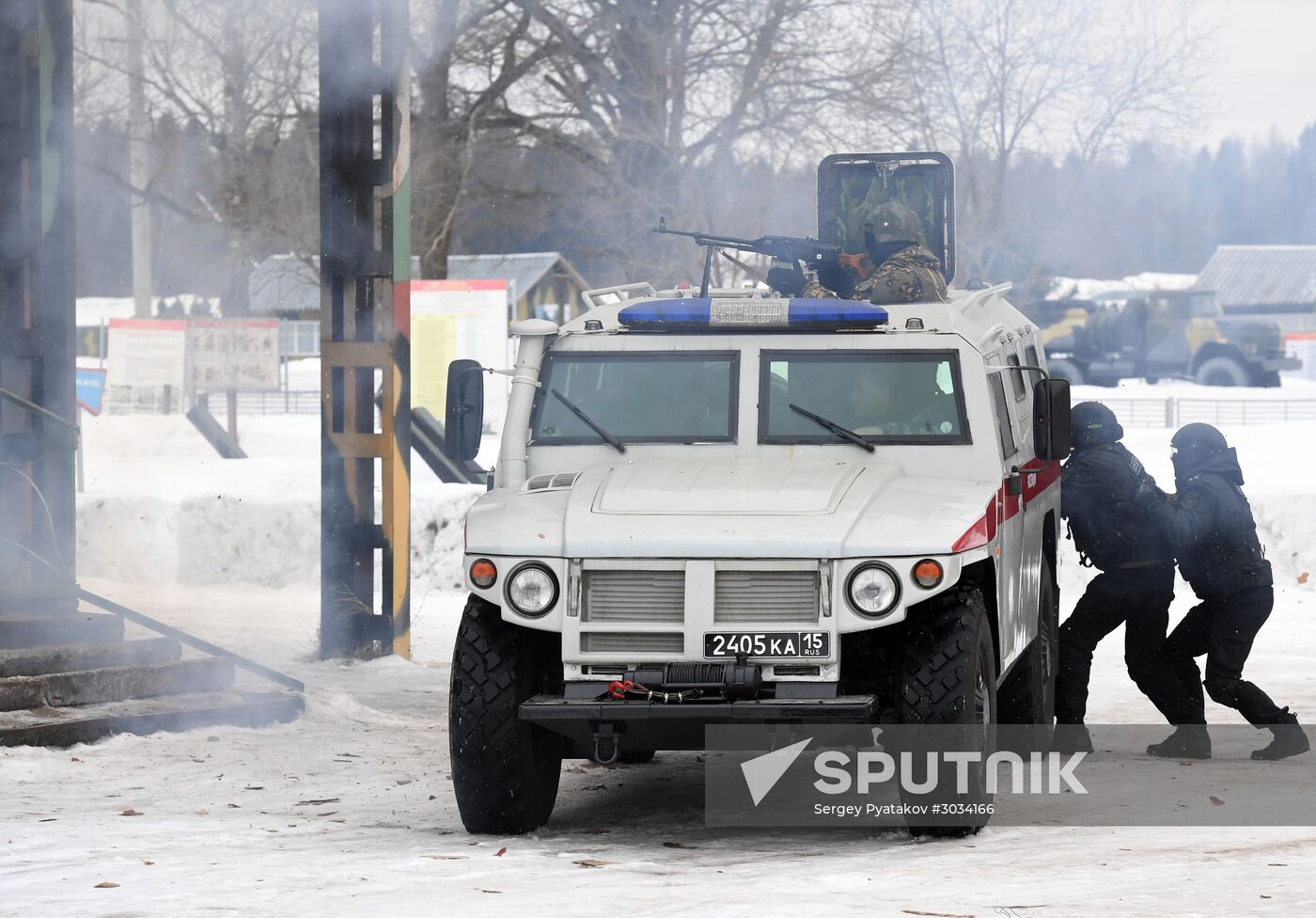 Military training course marking Defender of the Fatherland Day