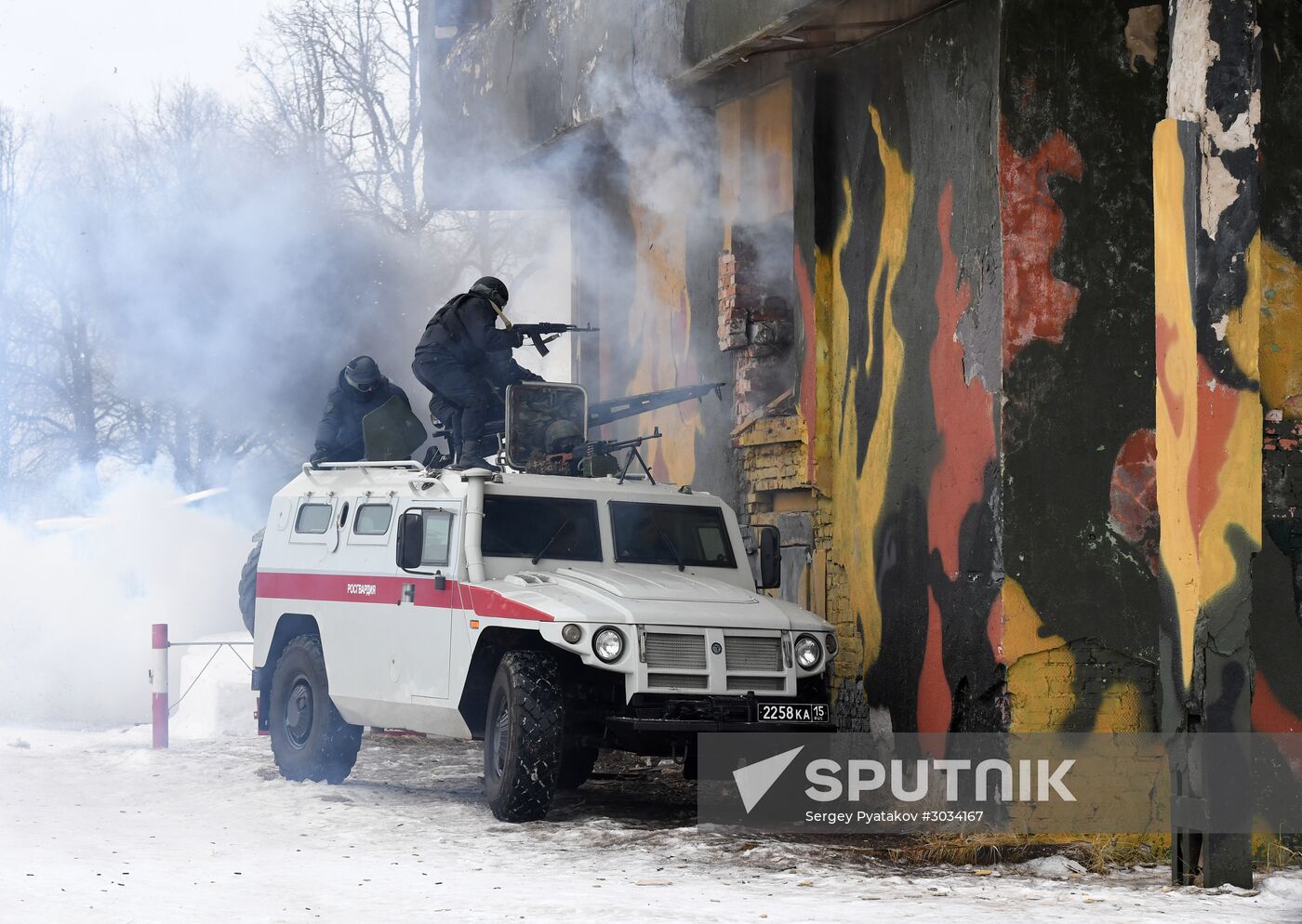 Military training course marking Defender of the Fatherland Day