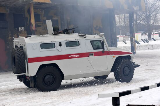 Military training course marking Defender of the Fatherland Day