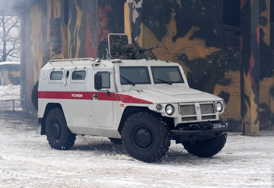 Military training course marking Defender of the Fatherland Day