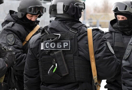 Military training course marking Defender of the Fatherland Day