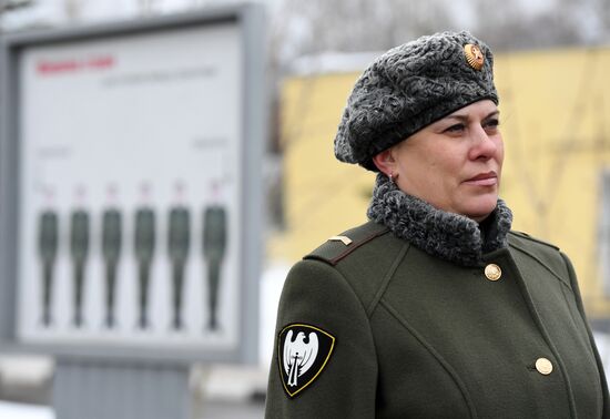 Military training course marking Defender of the Fatherland Day