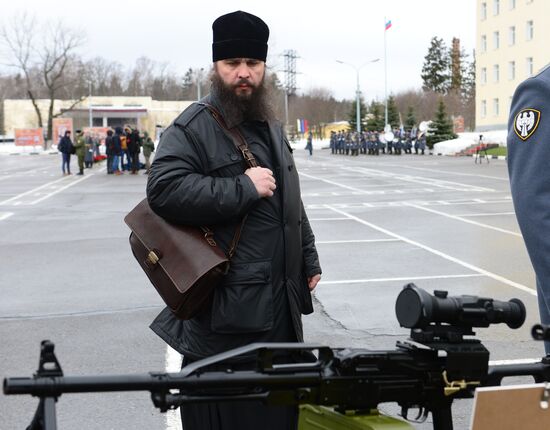 Military training course marking Defender of the Fatherland Day