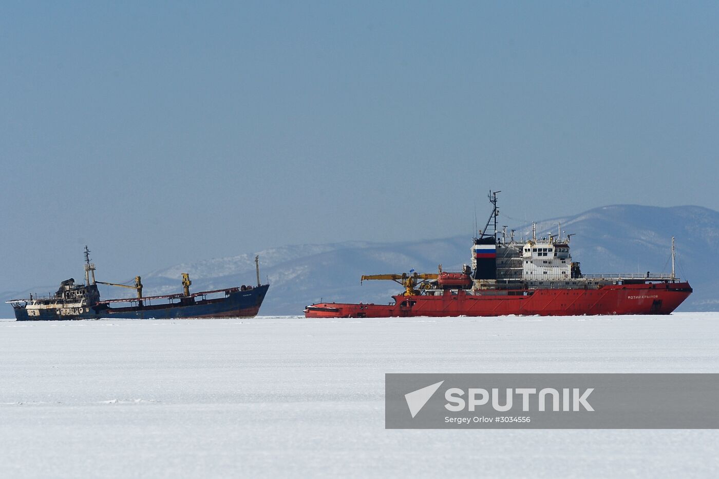 Towing vessel Yeruslan, abandoned in the Primorye Territory