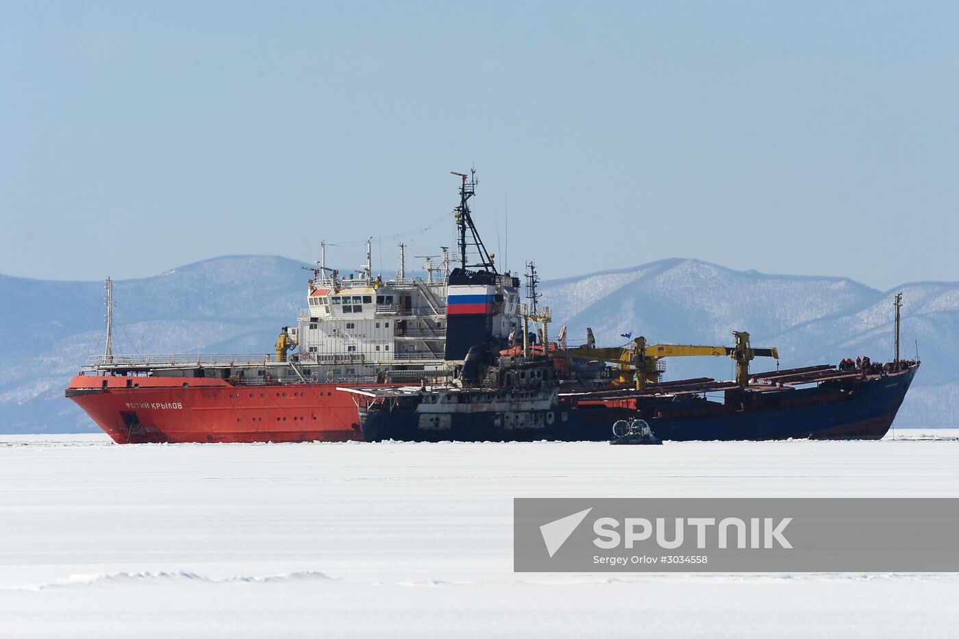 Towing vessel Yeruslan, abandoned in the Primorye Territory