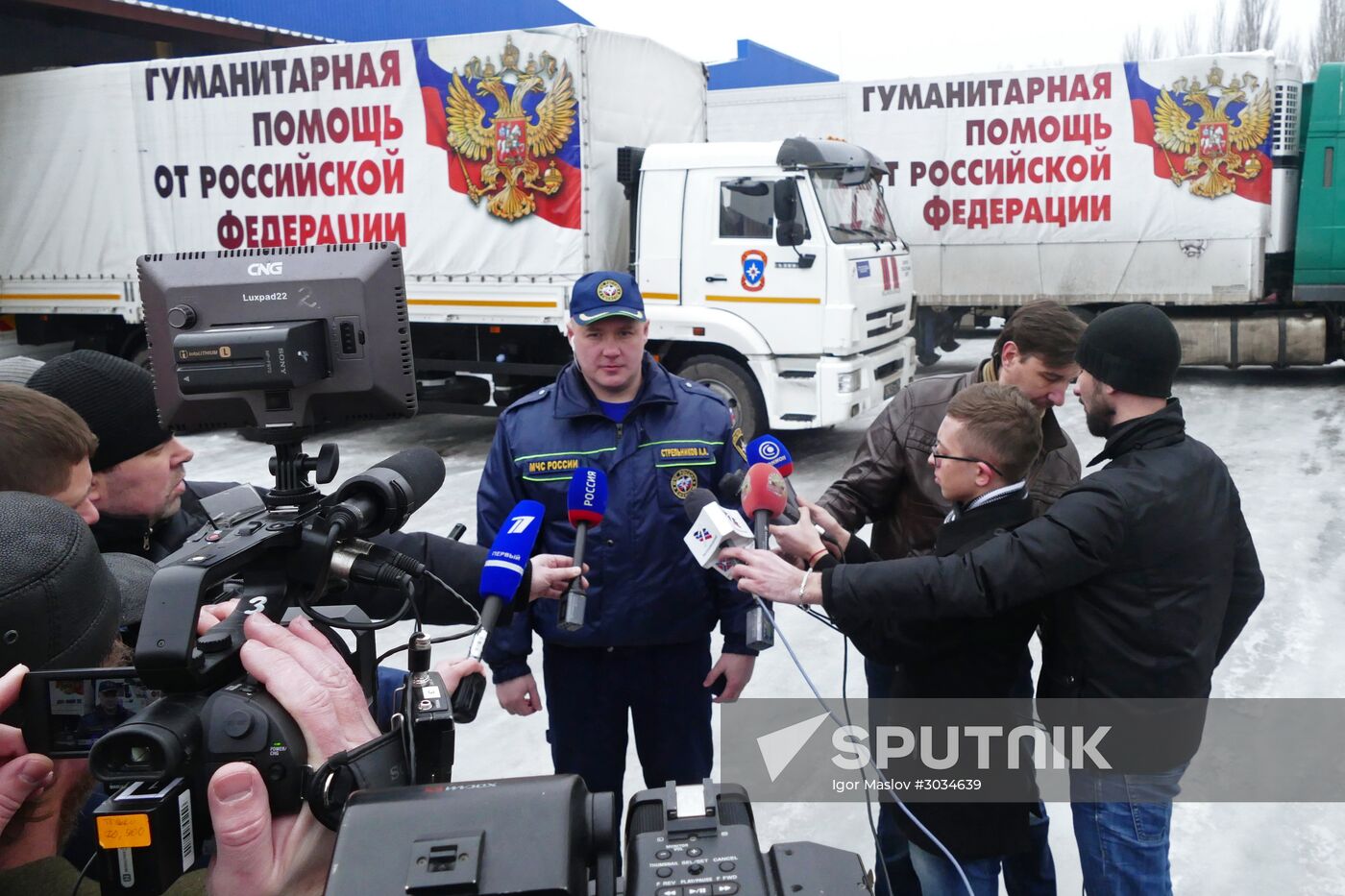 60th Russian humanitarian convoy arrives in Donetsk