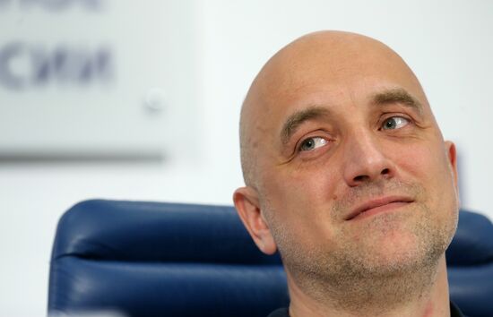 News conference on releasing Zakhar Prilepin's book "Platoon. The Officers and Volunteers of Russian Literature
